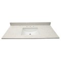 Msi Carrara Sky 49"x22" Engineered Marble Vanity Top ZOR-VANS-4922-0007